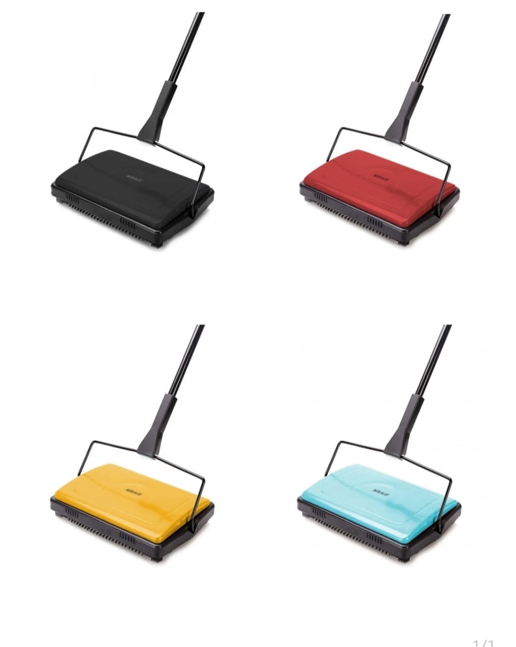 Hand push carpet floor sweeper