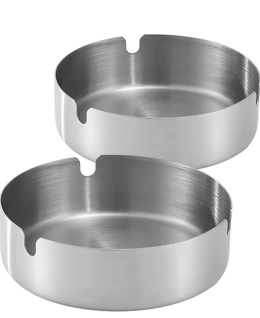 Ashtray Stainless Steel Silver