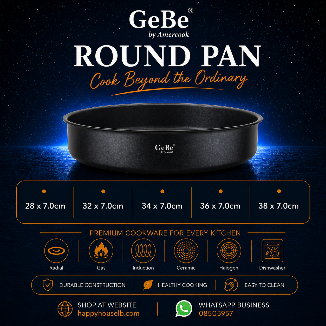 Gebe Venus Round pans