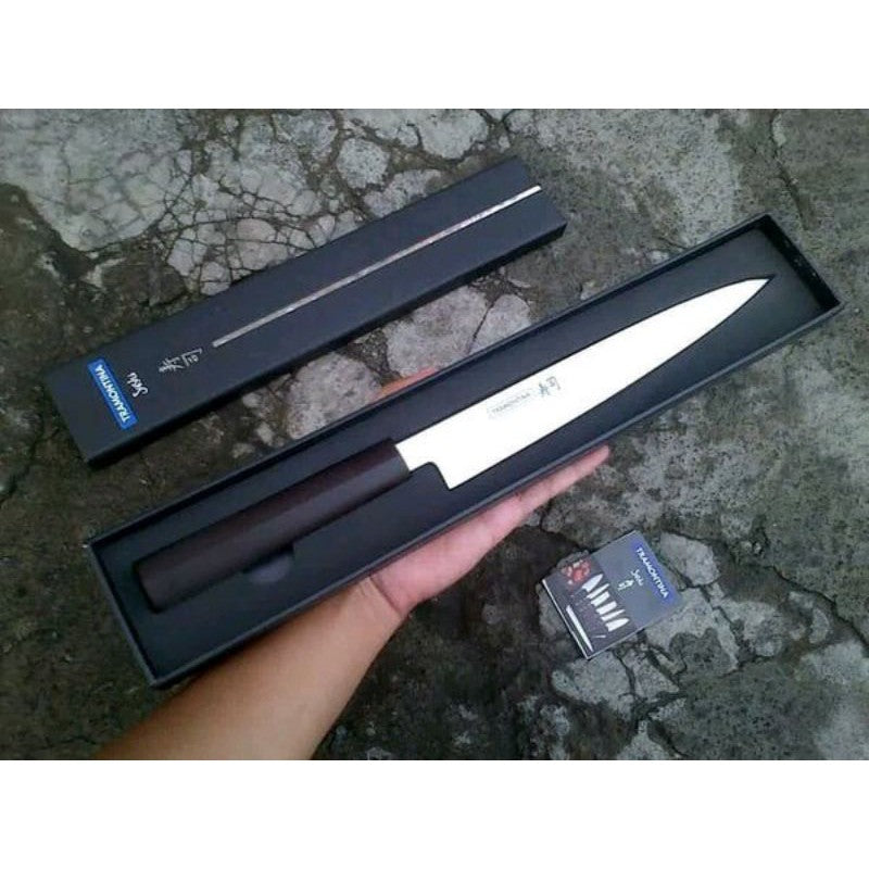Tramontina 9″ (23CM) SUSHI KNIFE YANAGIBA – SILVER