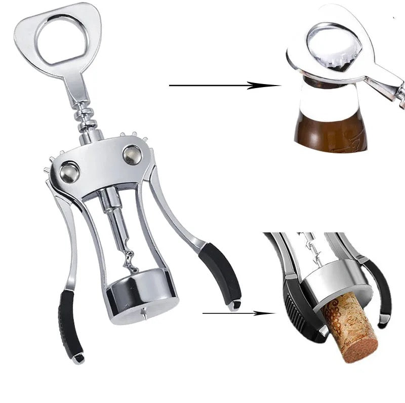 Multifunctional Corkscrew wine bottle opener.