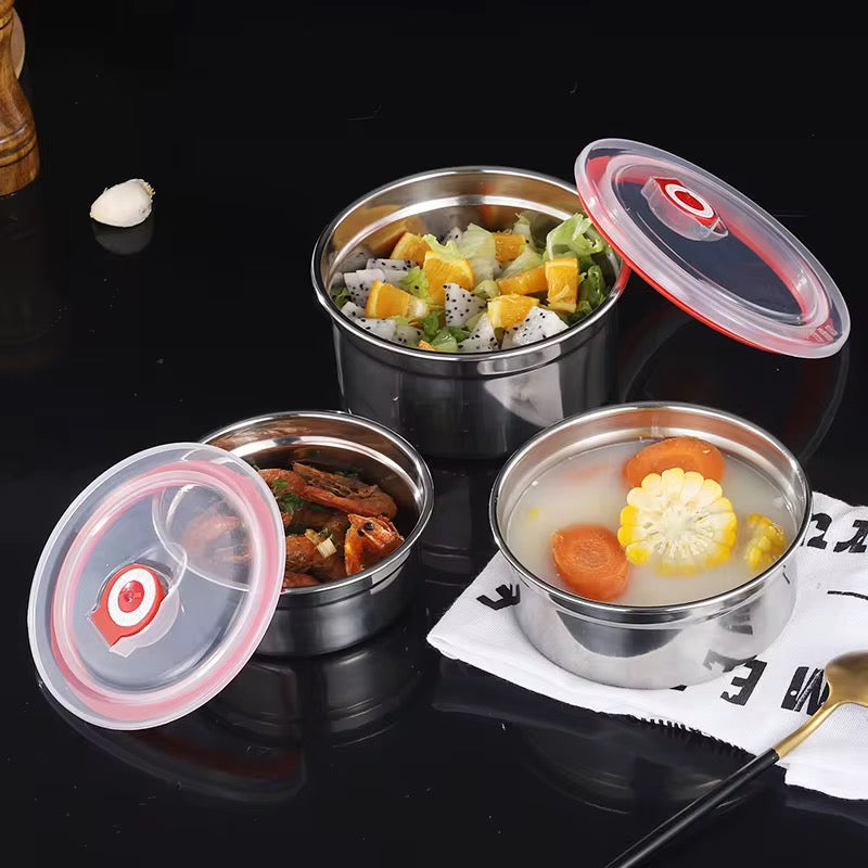 3pcs Stainless Lunch Box with Covers