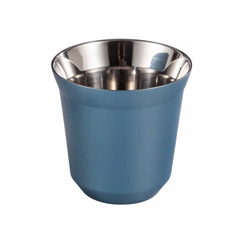 Double Wall 80 ml Stainless Steel Coffee Cups