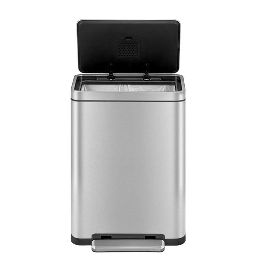Eko rectangular pedal bin and plastic inner bucket (45 liters).