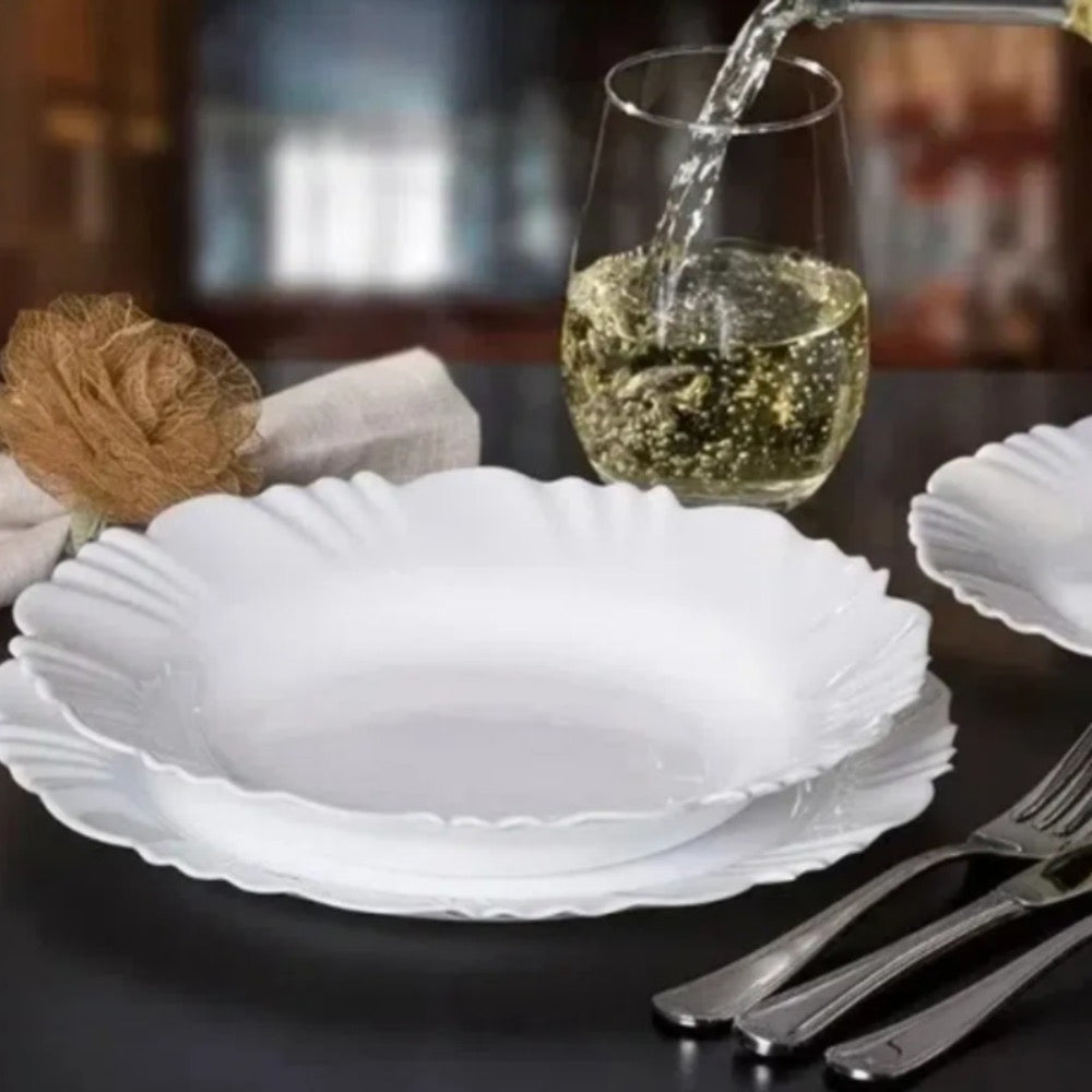 Nadir Opaline Petala Dinner Plates - 6 pcs