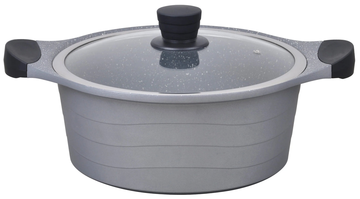 Kinox casserole with glass lid and silicon handles