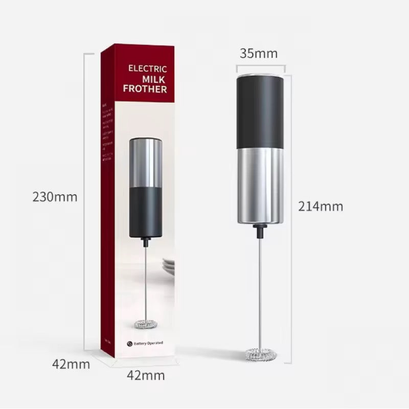 Battery operated milk frother