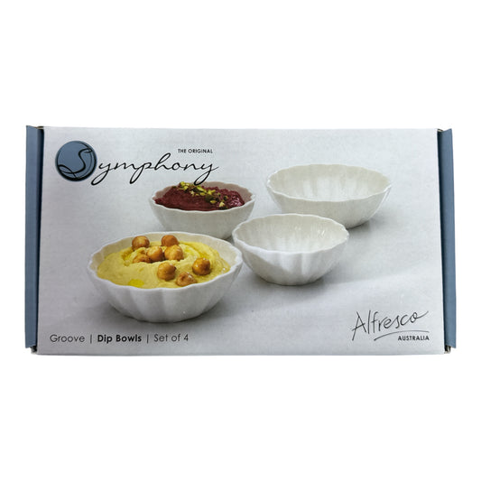 Symphony groove 4 pcs dip bowls