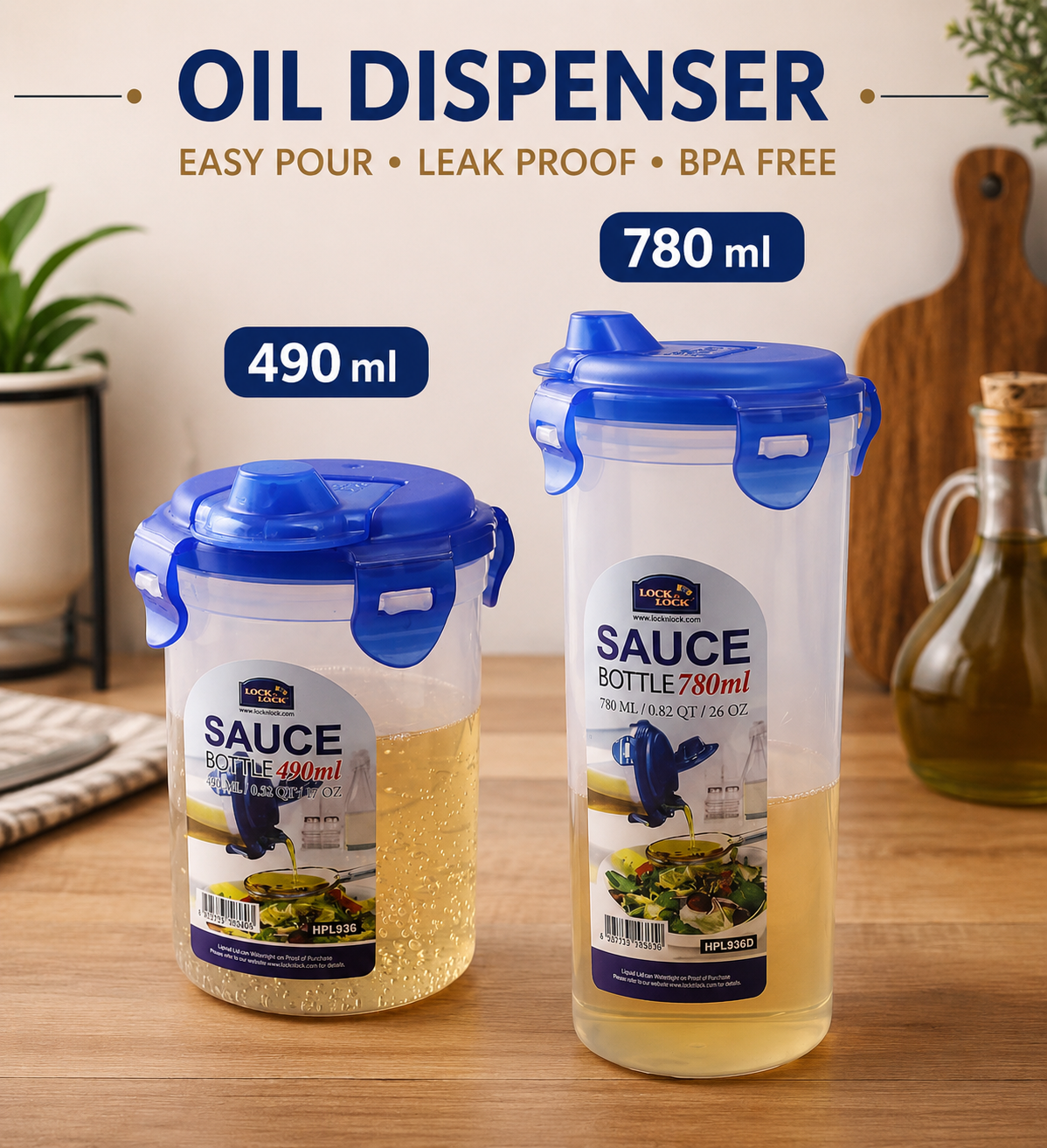 Lock and lock oil dispenser