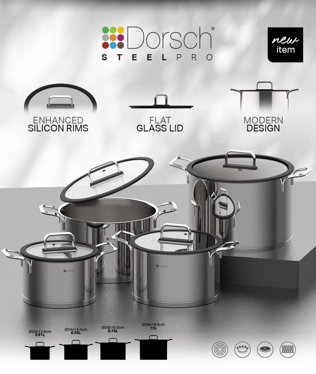 Dorsch Stainless Steel Pots 4pcs set