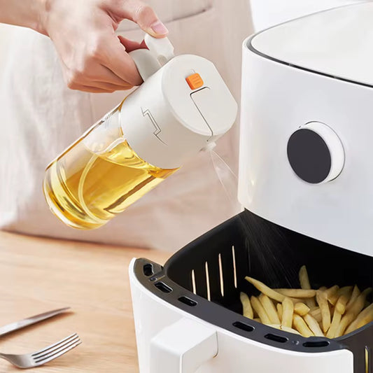 Modern Spray Pour Dual-Use Glass Oil Leak-Proof Atomizing Sprayer Portable 600ml