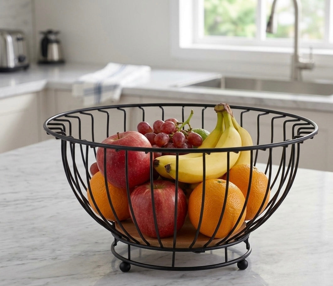 Black Wire Fruit Basket