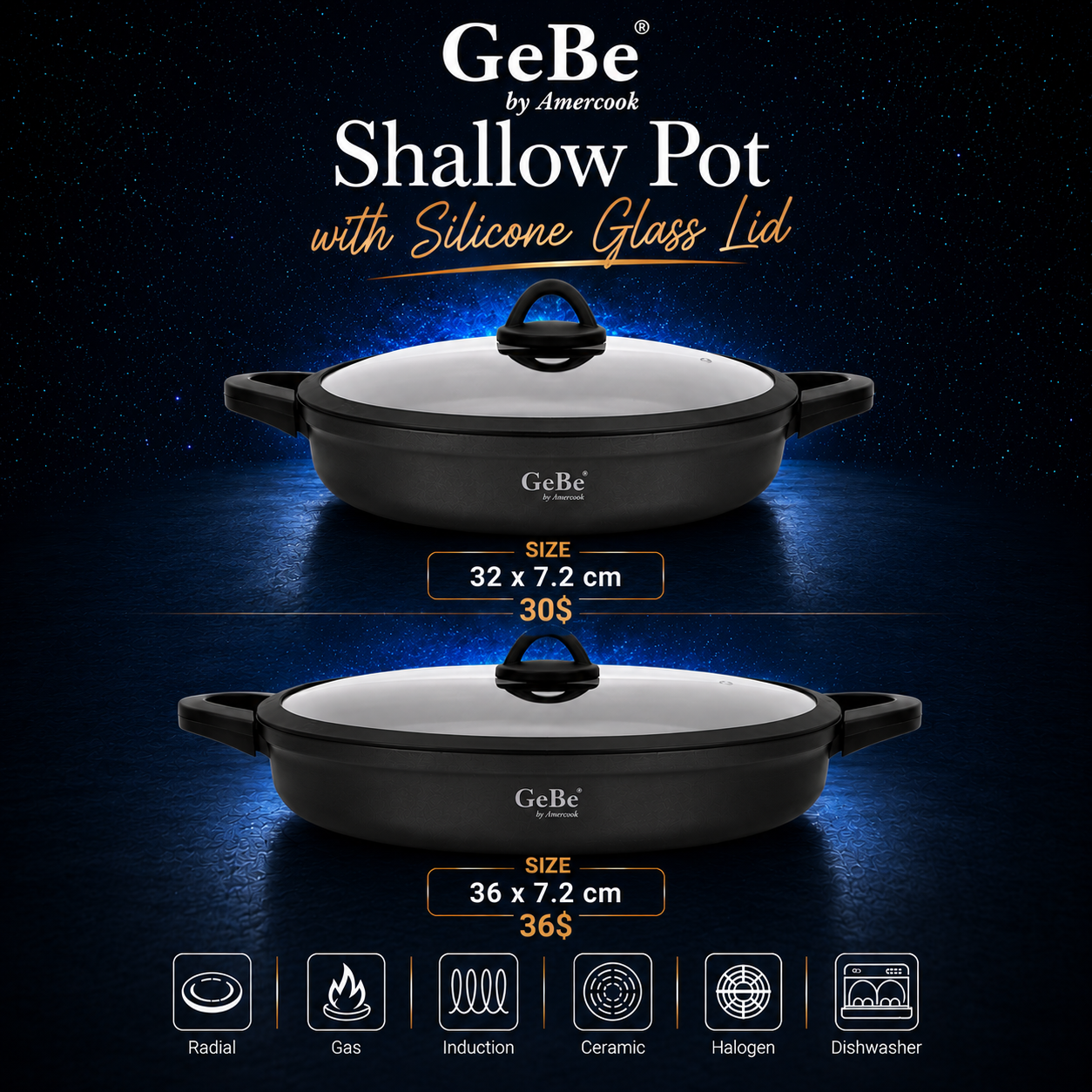 Gebe Shallow Pot