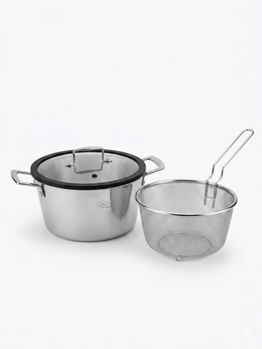 Gebe Stainless Frying Pan 24 cm