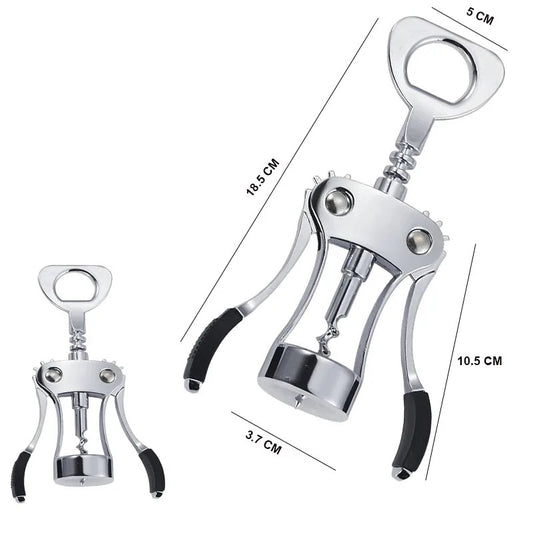 Multifunctional Corkscrew wine bottle opener.