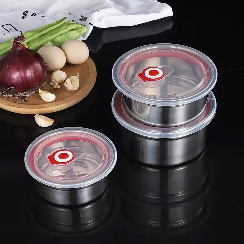 3pcs Stainless Lunch Box with Covers