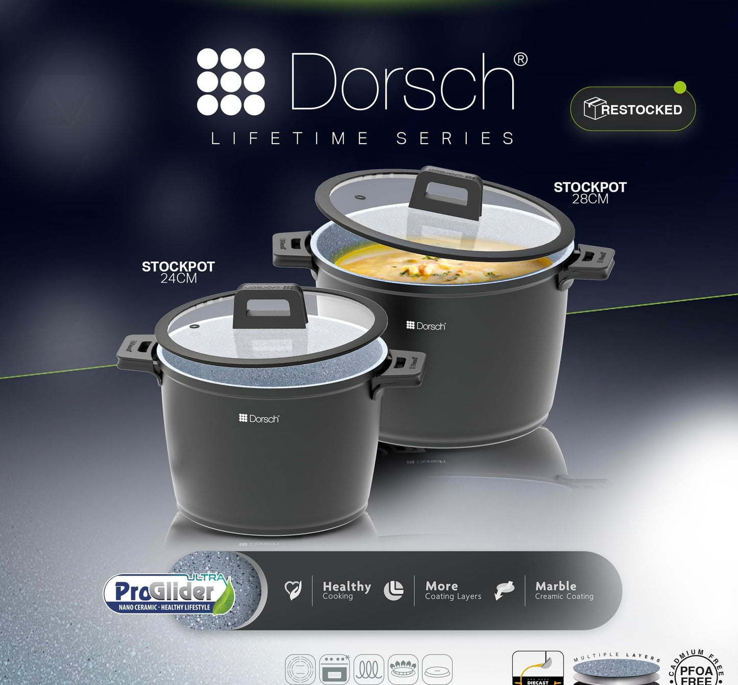 Dorsch Lifetime StockPot 24 cm – 6.8 Liter