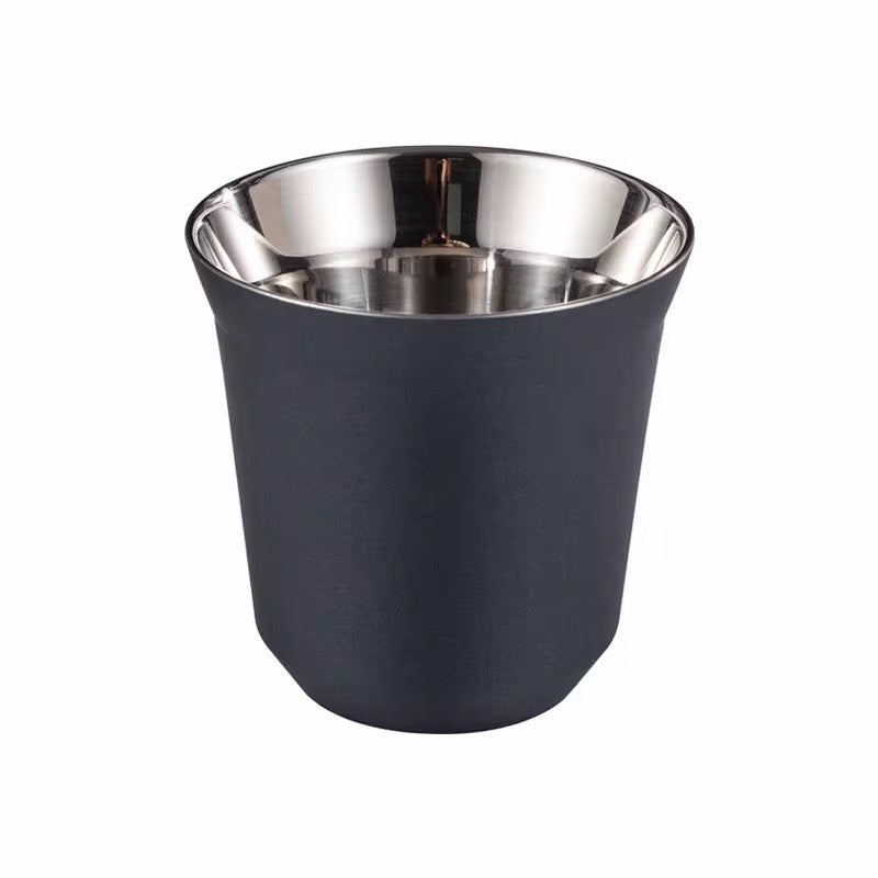 Double Wall 80 ml Stainless Steel Coffee Cups