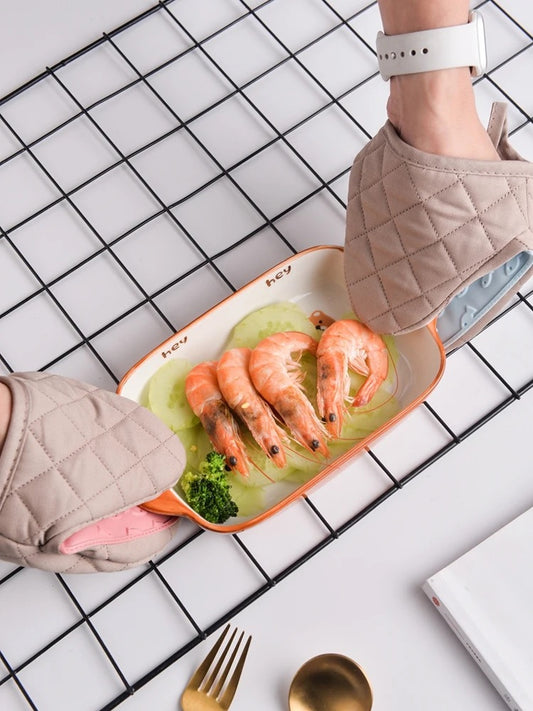 Silicone Cotton oven mitt insulatipon Gloves