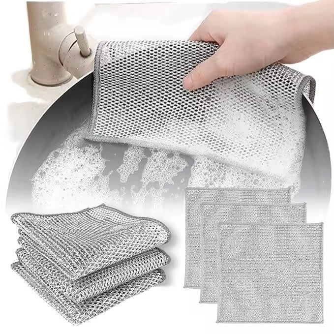 Wire Dishing Rag Non Scratch cloth 20x20cm / 6 pcs