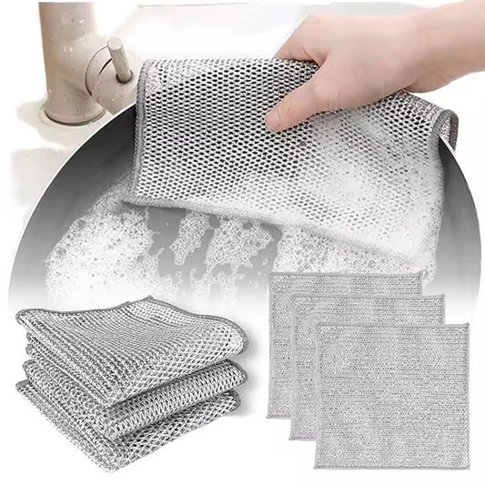 Wire Dishing Rag Non Scratch cloth 20x20cm / 6 pcs